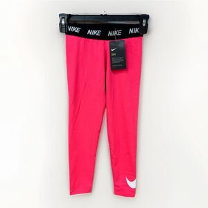 NIKE Leggings Pants Youth Girl's Size 6-X Pink Black DRI-FIT Stretch New